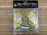 Burgtec SRAM GXP / DUB Boost Kettenblatt 3mm Offset gold 34T