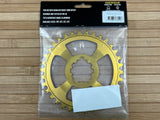 Burgtec SRAM GXP / DUB Boost Kettenblatt 3mm Offset gold 34T