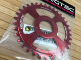 Burgtec Shimano Direct Mount Thick Thin Kettenblatt 34T rot