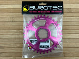 Burgtec SRAM GXP / DUB Boost Kettenblatt 3mm Offset pink 34T