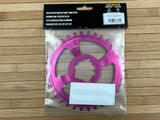 Burgtec SRAM GXP / DUB Boost Kettenblatt 3mm Offset pink 34T