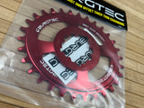 Burgtec Oval SRAM Boost 3mm Thick Thin Kettenblatt 30T rot