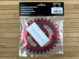Burgtec Oval SRAM Boost 3mm Thick Thin Kettenblatt 30T rot