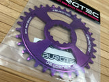 Burgtec SRAM GXP / DUB Boost Kettenblatt 3mm Offset lila 34T