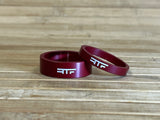 RTF Bikeparts Halo Spacer Set rot 10mm + 5mm 1 1/8"