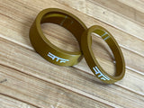 RTF Bikeparts Halo Spacer Set gold 10mm + 5mm 1 1/8"