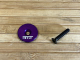 RTF Bikeparts LP Topcap mit Titanschraube lila / purple 1 1/8"