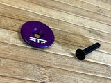 RTF Bikeparts LP Topcap mit Titanschraube lila / purple 1 1/8"