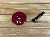 RTF Bikeparts LP Topcap mit Titanschraube rot 1 1/8"