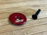 RTF Bikeparts LP Topcap mit Titanschraube rot 1 1/8"