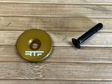 RTF Bikeparts LP Topcap mit Titanschraube gold 1 1/8"