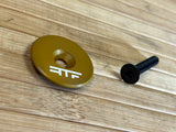 RTF Bikeparts LP Topcap mit Titanschraube gold 1 1/8"