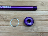 Burgtec Rocky Mountain 173mm M12x1.0 Rear Axle / Achse purple lila