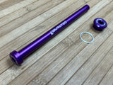 Burgtec Rocky Mountain 173mm M12x1.0 Rear Axle / Achse purple lila
