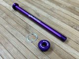 Burgtec Rocky Mountain 173mm M12x1.0 Rear Axle / Achse purple lila