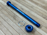 Burgtec Rocky Mountain 173mm M12x1.0 Rear Axle / Achse blau