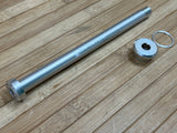 Burgtec Rocky Mountain 173mm M12x1.0 Rear Axle / Achse silber