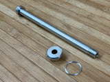 Burgtec Rocky Mountain 173mm M12x1.0 Rear Axle / Achse silber