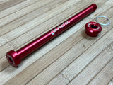 Burgtec Rocky Mountain 173mm M12x1.0 Rear Axle / Achse rot