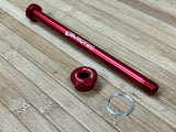 Burgtec Rocky Mountain 173mm M12x1.0 Rear Axle / Achse rot