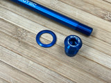 Burgtec Propain 175mm Rear Axle / Achse blau