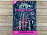 Muc Off Tubeless Valve Kit V2 / Ventile 44mm rot