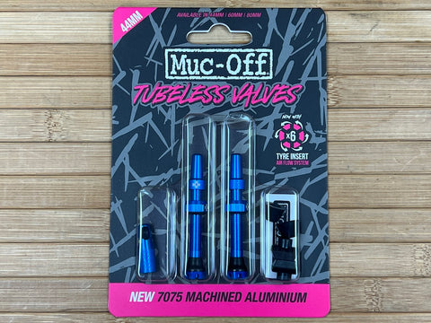 Muc Off Tubeless Valve Kit V2 / Ventile 44mm blau