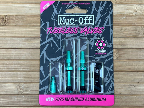 Muc Off Tubeless Valve Kit V2 / Ventile 44mm türkis