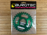 Burgtec SRAM GXP / DUB Boost Kettenblatt 3mm Offset Candy Spruce Green 30T