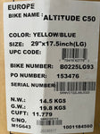 Rocky Mountain Altitude Carbon 50 C1 Yellow/Blue Gr. L Komplettbike 29"