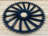 Fraezen Gravel Kettenblatt T-Type 8-Loch 48T schwarz