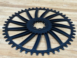 Fraezen Gravel Kettenblatt T-Type 8-Loch 48T schwarz