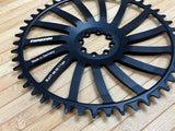 Fraezen Gravel Kettenblatt T-Type 8-Loch 46T schwarz