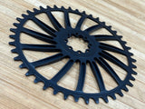 Fraezen Gravel Kettenblatt T-Type 8-Loch 44T schwarz