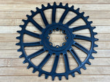 Fraezen Gravel Kettenblatt T-Type 8-Loch 38T schwarz