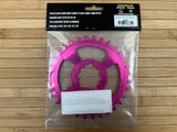 Burgtec SRAM GXP / DUB Boost Kettenblatt 3mm Offset pink 32T