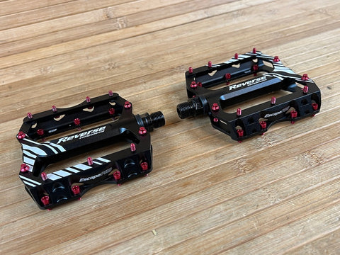 reverse escape pro pedale Reverse Components Escape PRO Pedale / Plattformpedale schwarz / rot – RTF Bikeparts