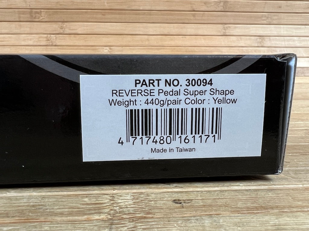reverse pedal super shape-3d Reverse Components Super Shape 3D Plattformpedale / Pedale gelb – RTF Bikeparts