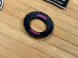 Chris King Centerlock Lockring punch schwarz pink