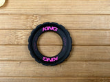 Chris King Centerlock Lockring punch schwarz pink