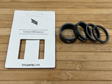 Title Spacer Set 1 1/8" Carbon schwarz