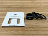 Title Spacer Set 1 1/8" Carbon schwarz