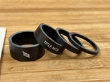 Title Spacer Set 1 1/8" Carbon schwarz