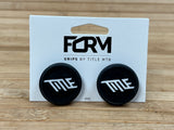 Title Form Bar Ends / Lenkerenden schwarz