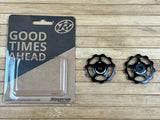 Reverse Components Colab Alu Pulley Set / Schaltröllchen schwarz