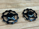 Reverse Components Colab Alu Pulley Set / Schaltröllchen schwarz