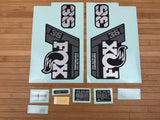 Fox Decal Kit 36 2025 P-SE graues Logo / mattschwarze Gabel