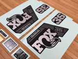 Fox Decal Kit 36 2025 P-SE graues Logo / mattschwarze Gabel