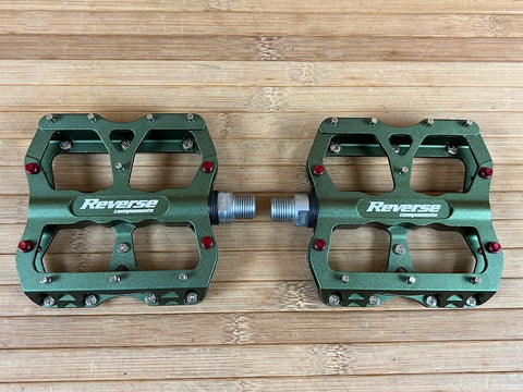 mtb pedale olive Reverse Components Escape Plattformpedale / Pedale olive – RTF Bikeparts