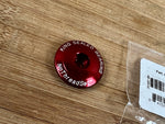 Chris King NoThreadSet Ahead Kappe 1 1/8" red / rot